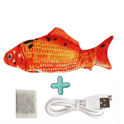 Cat USB Charger Toy Fish Interactive Electric