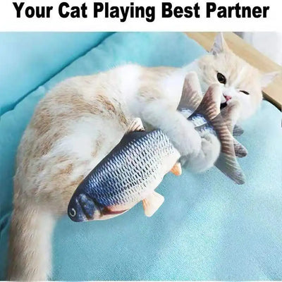 Cat USB Charger Toy Fish Interactive Electric