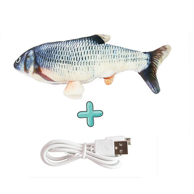 Cat USB Charger Toy Fish Interactive Electric