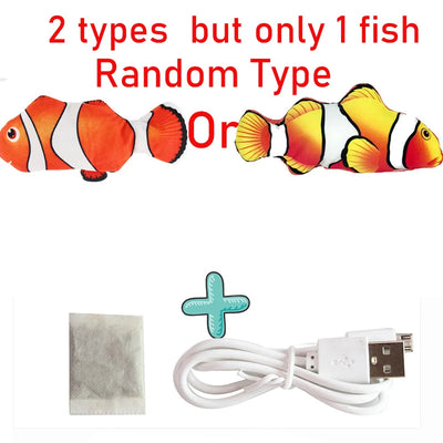 Cat USB Charger Toy Fish Interactive Electric