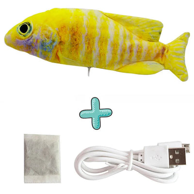 Cat USB Charger Toy Fish Interactive Electric