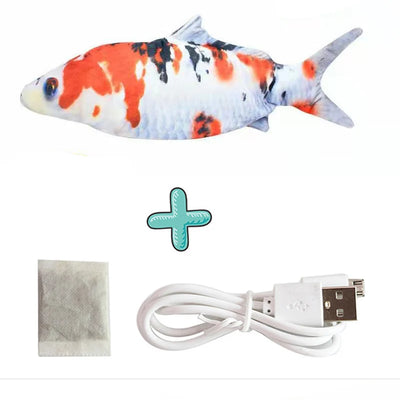 Cat USB Charger Toy Fish Interactive Electric