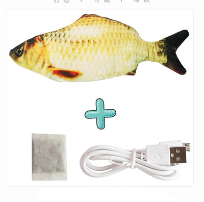 Cat USB Charger Toy Fish Interactive Electric