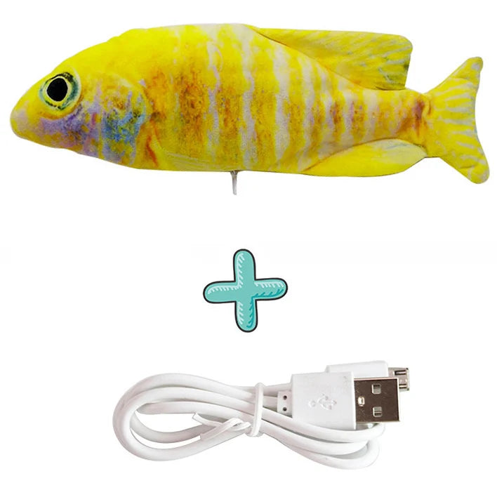 Cat USB Charger Toy Fish Interactive Electric