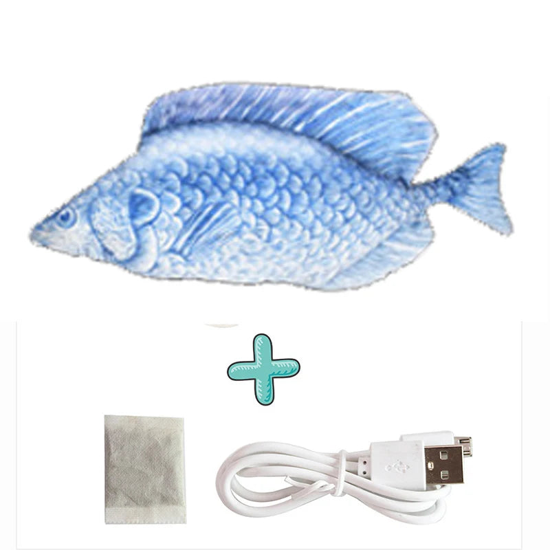 Cat USB Charger Toy Fish Interactive Electric