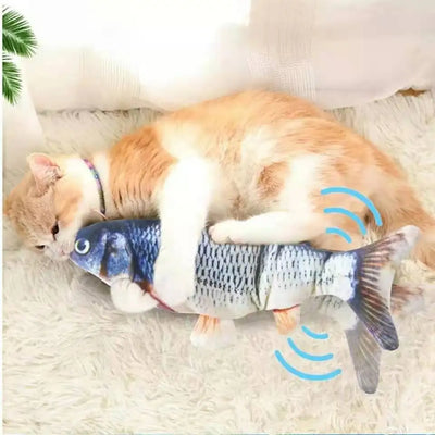 Cat USB Charger Toy Fish Interactive Electric