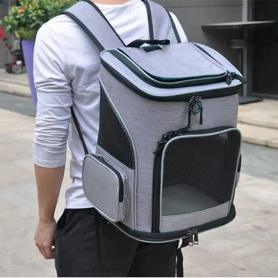 Breathable Pet Cat Carrier Backpack Foldable