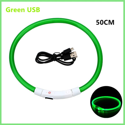 USB Rechargeable Luminous Collar Adjustable