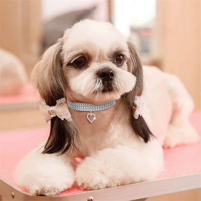 Bling Rhinestone Dog Collar Crystal Puppy