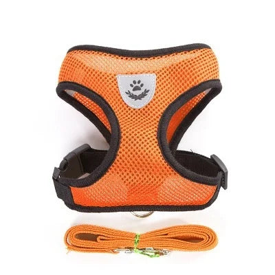 Cat Dog Harness with Lead Leash Adjustable