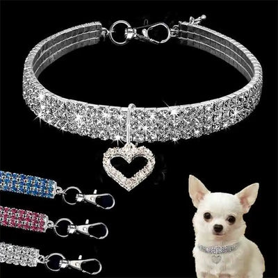 Bling Rhinestone Dog Collar Crystal Puppy