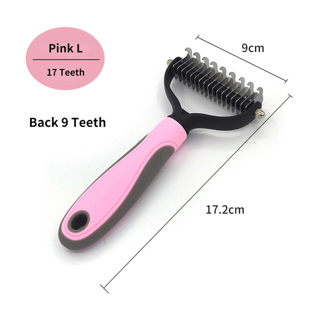 Professional Pet Deshedding Brush Dog Hair