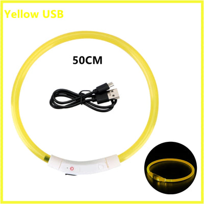 USB Rechargeable Luminous Collar Adjustable