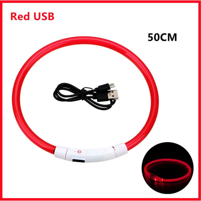 USB Rechargeable Luminous Collar Adjustable