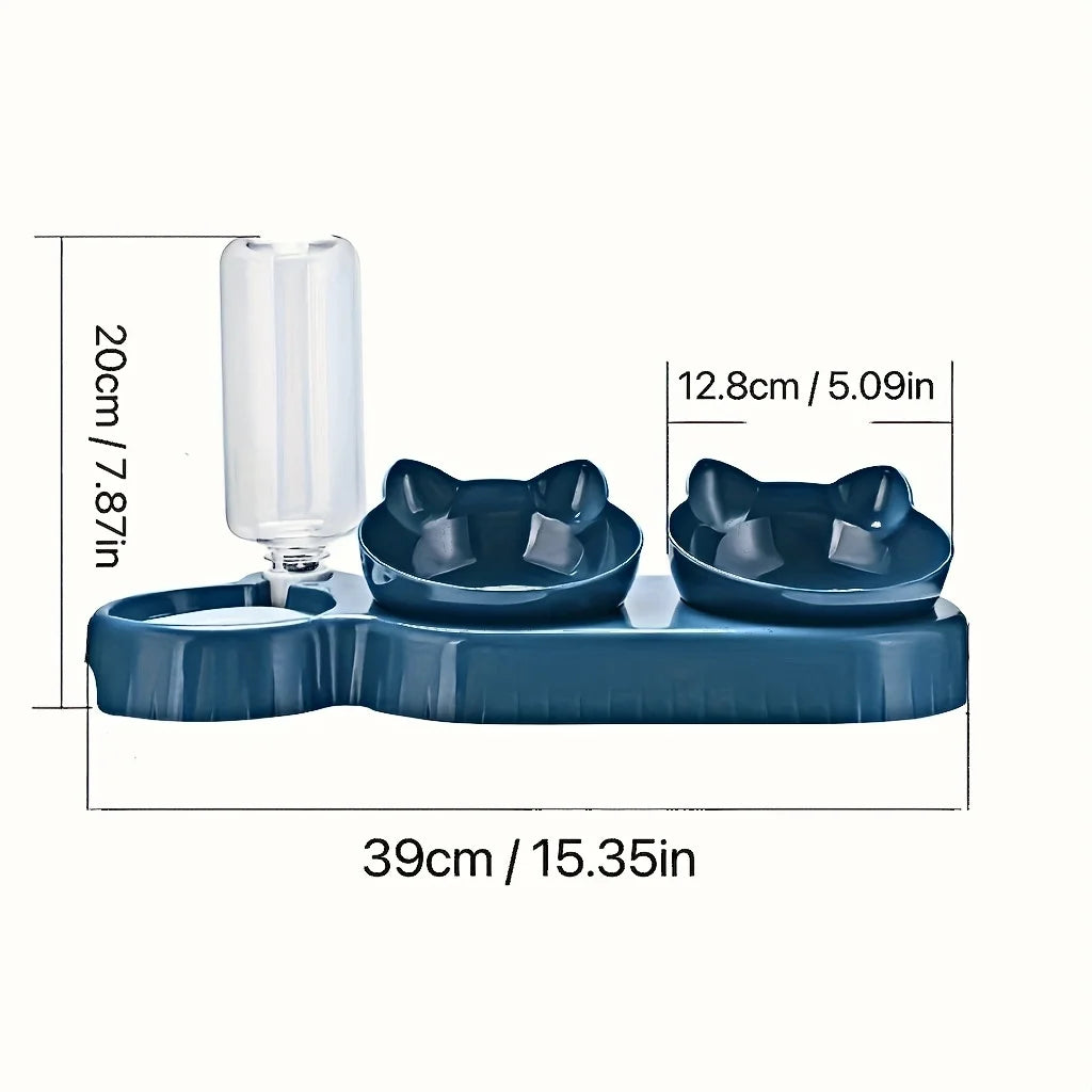 Pet Bowls With Water Feeder Ear Design