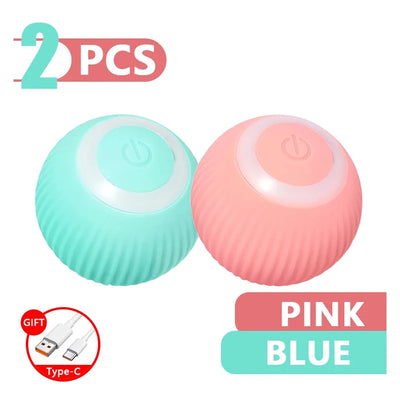 Pet Automatic Rolling Cat Toy Training Kitten