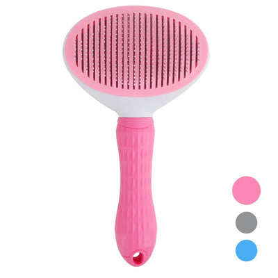 Self-cleaning Pet Hair Remove Comb Cat