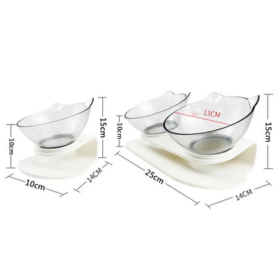 Non-Slip Cat Single Double Pet Bowls Stand