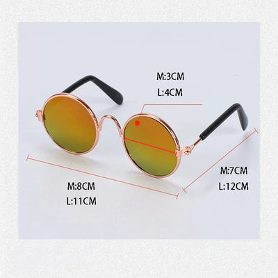 Lovely Vintage Round Cat Sunglasses wear