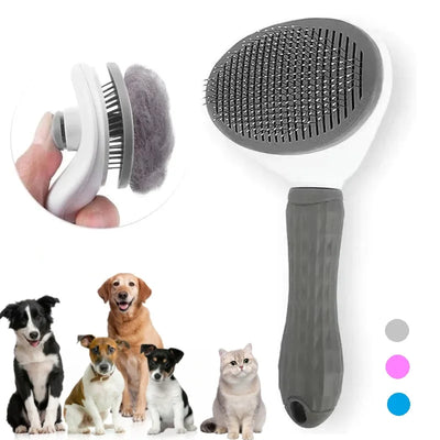 Self-cleaning Pet Hair Remove Comb Cat