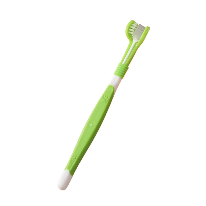 Sided Pet Toothbrush Dog Plastic Toothbrush