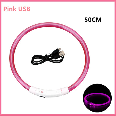 USB Rechargeable Luminous Collar Adjustable