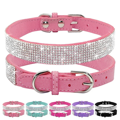 Dog Collar Crystal Glitter Rhinestone Pet