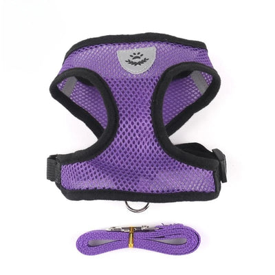 Cat Dog Harness with Lead Leash Adjustable