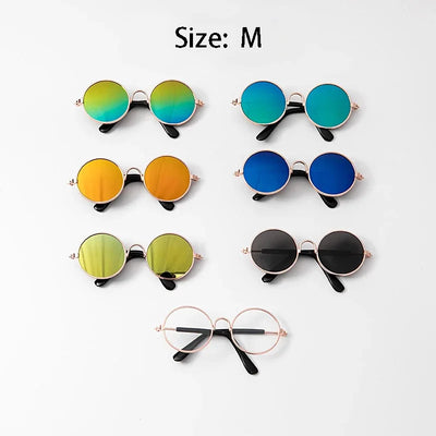 Lovely Vintage Round Cat Sunglasses wear