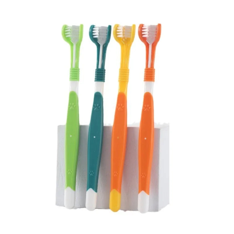 Sided Pet Toothbrush Dog Plastic Toothbrush