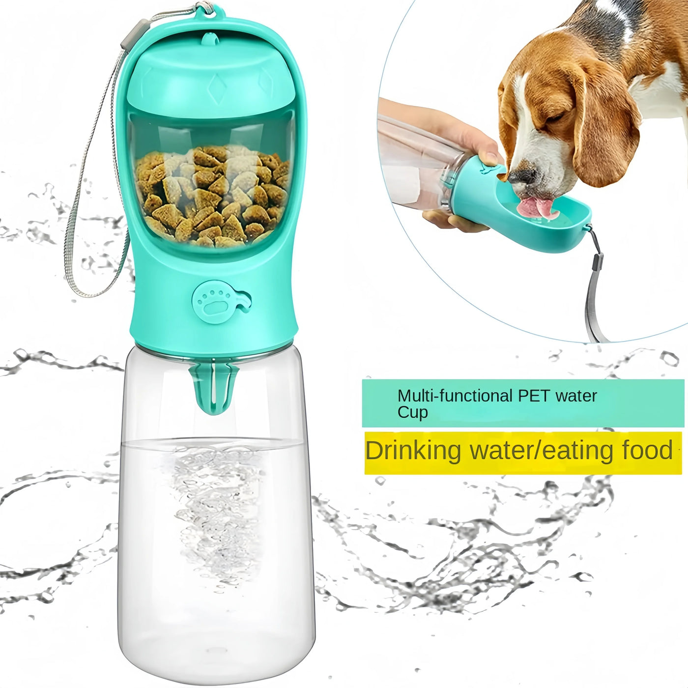 Pets Water Bottle Portable Food Grade Material