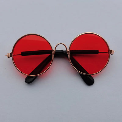 Lovely Vintage Round Cat Sunglasses wear