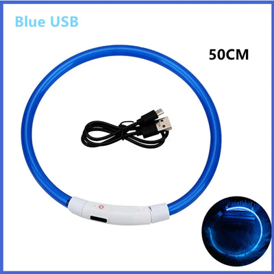 USB Rechargeable Luminous Collar Adjustable