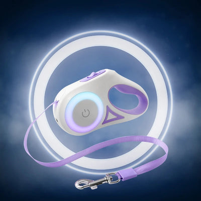 Automatic Retractable Dog Leash  Flashlight,