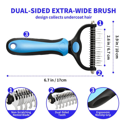 Professional Pet Deshedding Brush Dog Hair