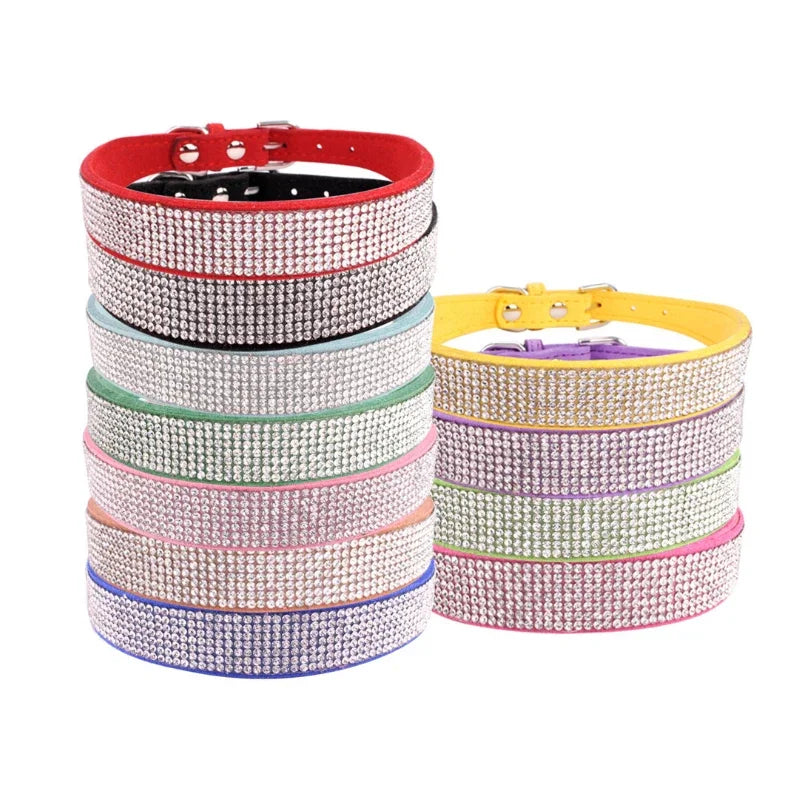 Dog Collar Crystal Glitter Rhinestone Pet