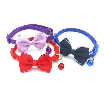 Pet Collars New Pet Bow Bell Collars Cute