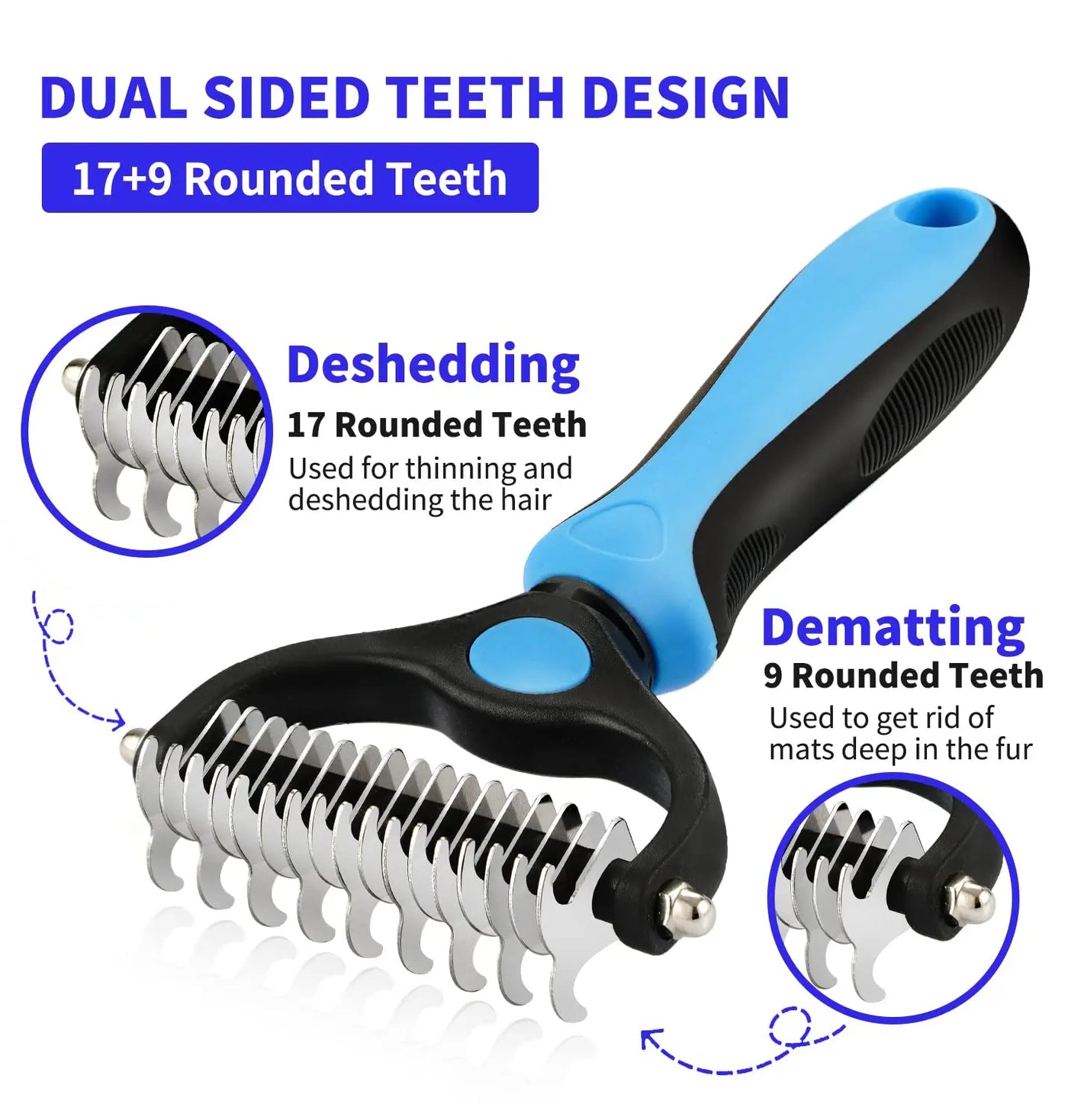 Professional Pet Deshedding Brush Dog Hair