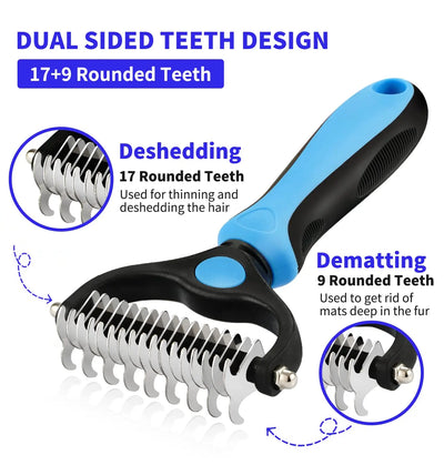 Professional Pet Deshedding Brush Dog Hair