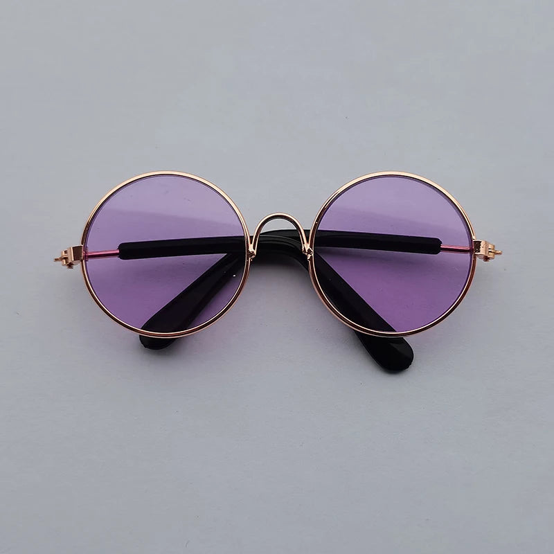 Lovely Vintage Round Cat Sunglasses wear