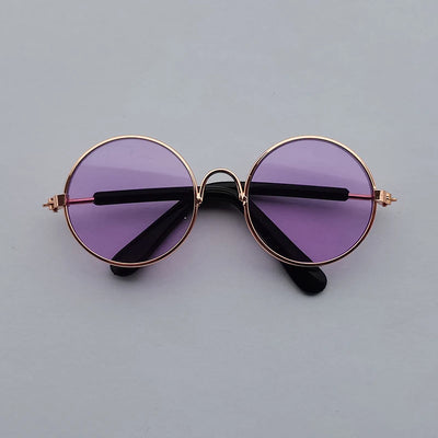 Lovely Vintage Round Cat Sunglasses wear