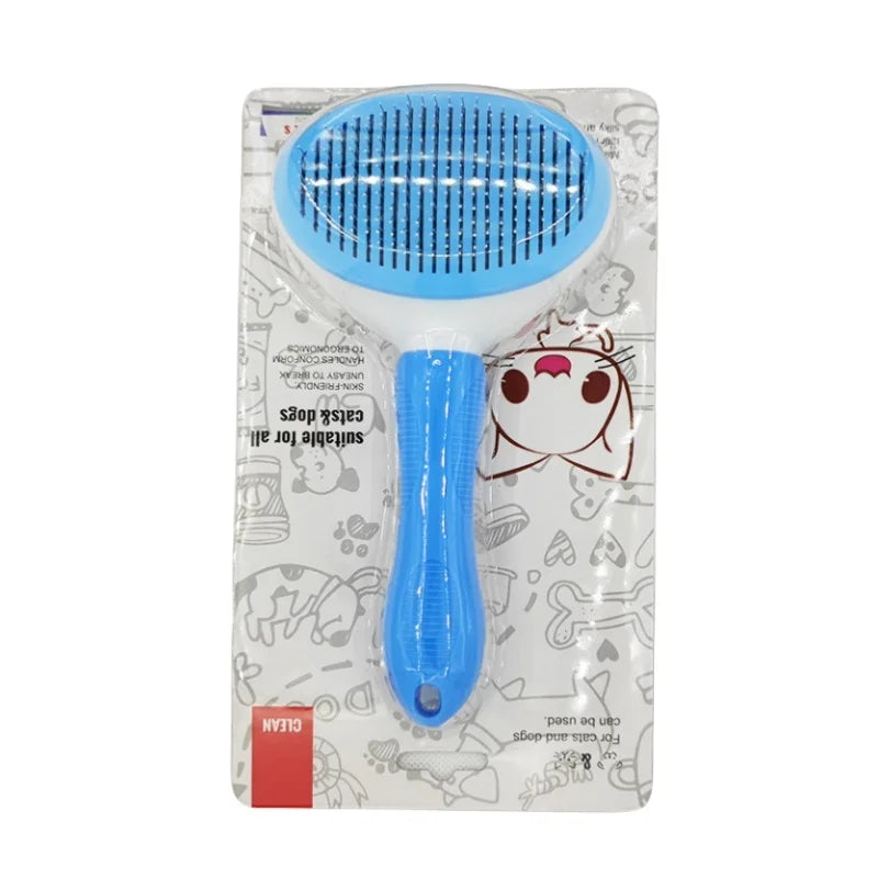 Self-cleaning Pet Hair Remove Comb Cat