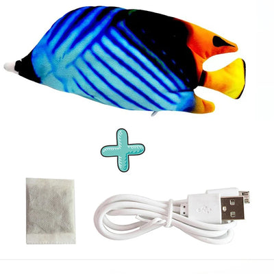 Cat USB Charger Toy Fish Interactive Electric