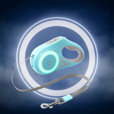 Automatic Retractable Dog Leash  Flashlight,
