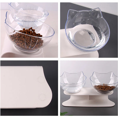 Non-Slip Cat Single Double Pet Bowls Stand