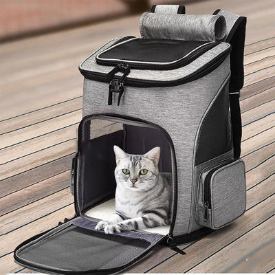 Breathable Pet Cat Carrier Backpack Foldable