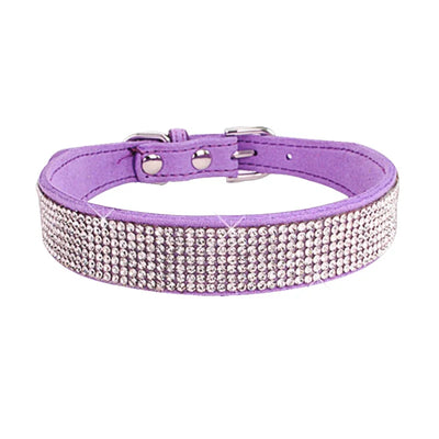 Dog Collar Crystal Glitter Rhinestone Pet