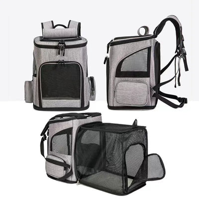 Breathable Pet Cat Carrier Backpack Foldable