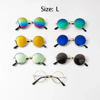 Lovely Vintage Round Cat Sunglasses wear