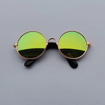 Lovely Vintage Round Cat Sunglasses wear